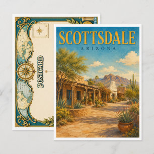 Scottsdale Arizona Old Town GeoSaga Postcard