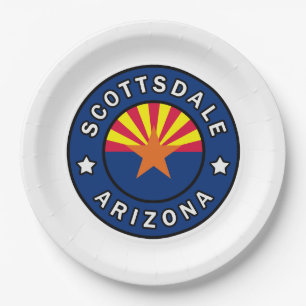 Scottsdale Arizona Paper Plate