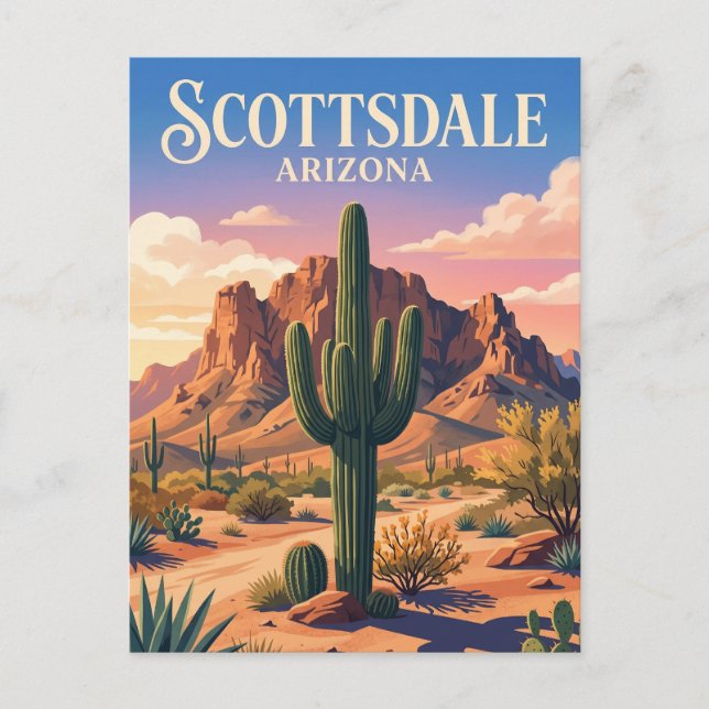 Scottsdale Arizona Postcard (Front)