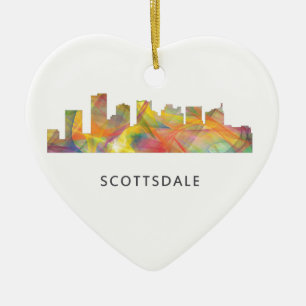 SCOTTSDALE, ARIZONA SKYLINE WB1 - CERAMIC TREE DECORATION