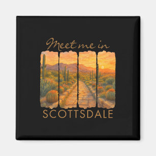 Scottsdale Arizona Travel Brushstroke Meet Me In S Magnet