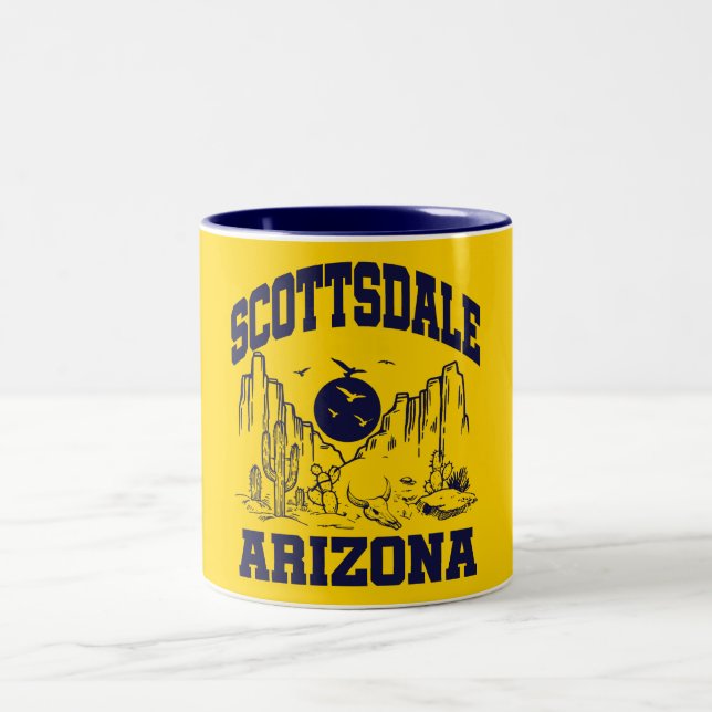 Scottsdale,Arizona Two-Tone Coffee Mug (Center)