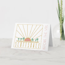 Scottsdale Bachelorette Invite with Itinerary