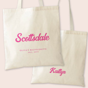 Scottsdale Bachelorette Party Personalised Tote Bag
