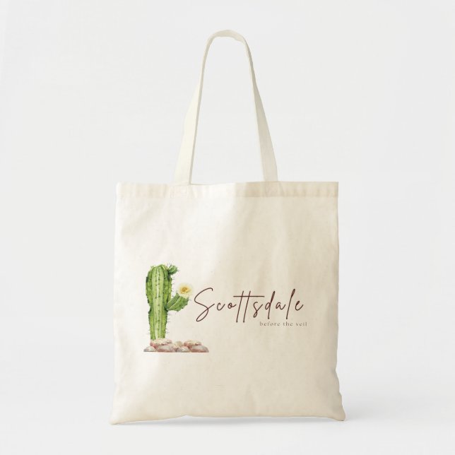 Scottsdale Before The Veil Bachelorette Tote Bag (Front)