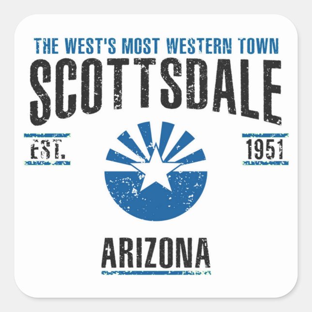 Scottsdale Square Sticker (Front)