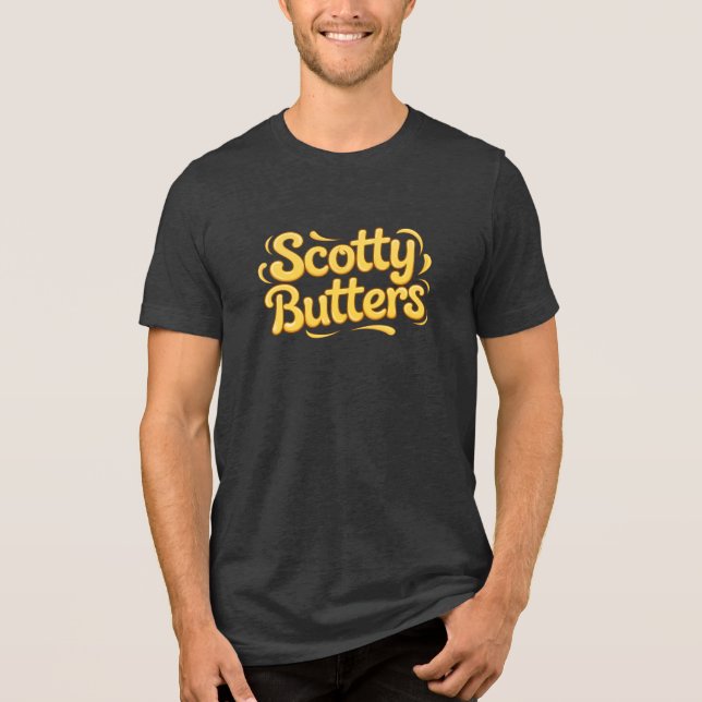 Scotty Butters Signature Drip Logo  Tri-Blend Shirt (Front)