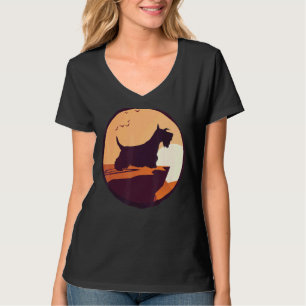 Scotty Dog Aberdeen Terrier Retro T-Shirt