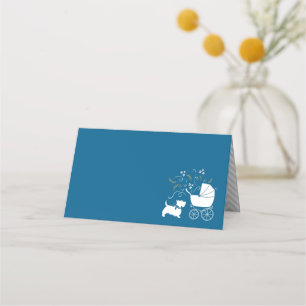 Scotty dog Baby Shower Place Card