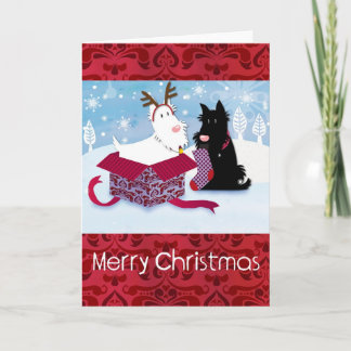 Scotty Dog Christmas Card