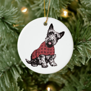 Scotty Dog Christmas Ornament