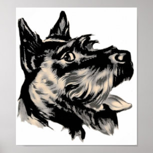 Scotty Dog Poster