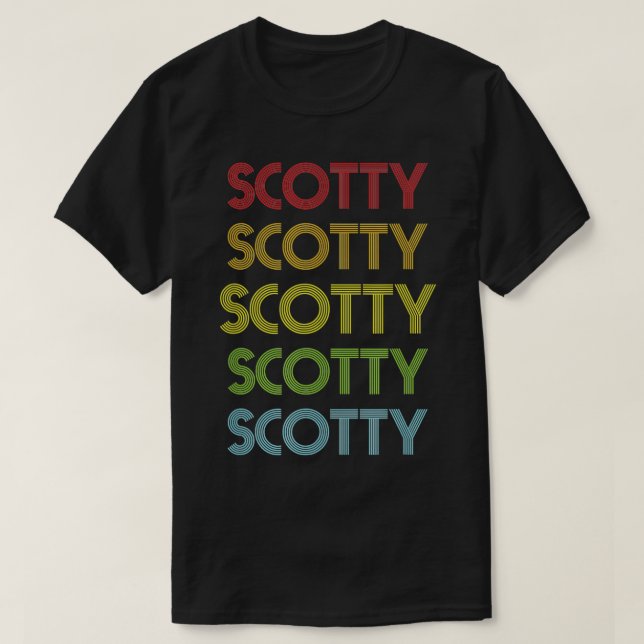 Scotty Name  T-Shirt (Design Front)