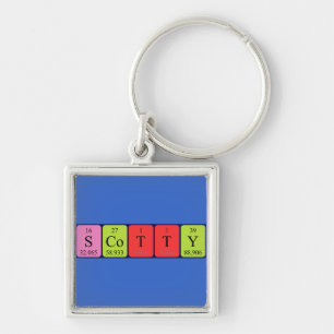 Scotty periodic table name keyring