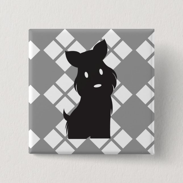 Scotty Valentine Rebel Scotty 15 Cm Square Badge (Front)