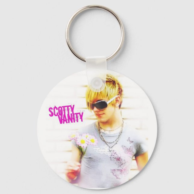 Scotty Vanity Flower Keychain (Front)