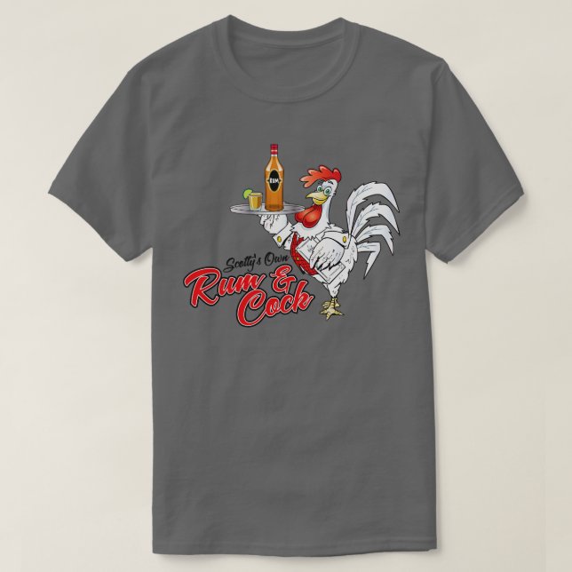 Scottys Own Rum T-Shirt (Design Front)