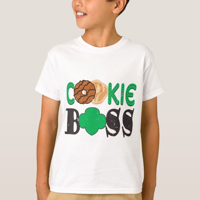 Scou Cookie Boss Girl Troop Leader Family Matching T-Shirt (Front)