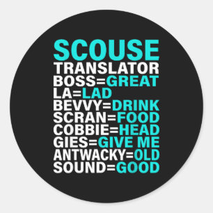 Scouse Accent Translator Funny Liverol  Classic Round Sticker