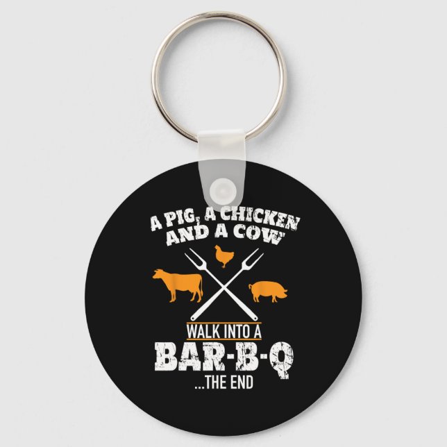 Scout And Co. A Pig  Key Ring (Front)