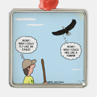 Scout and Eagle Thoughts Metal Tree Decoration