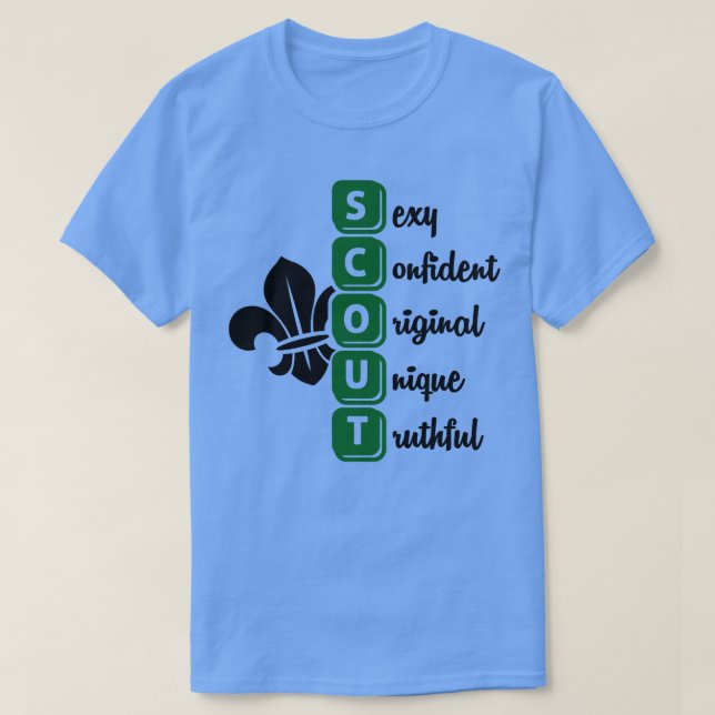 SCOUT black T-Shirt (Design Front)