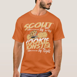 Scout by Day Cookie Monster by Night Troop leader T-Shirt