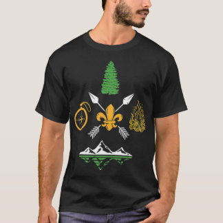 Scout Campfire Camp Compass Hiking adorable gift  T-Shirt