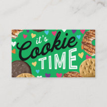 Scout Cookie Business Cards for Girls