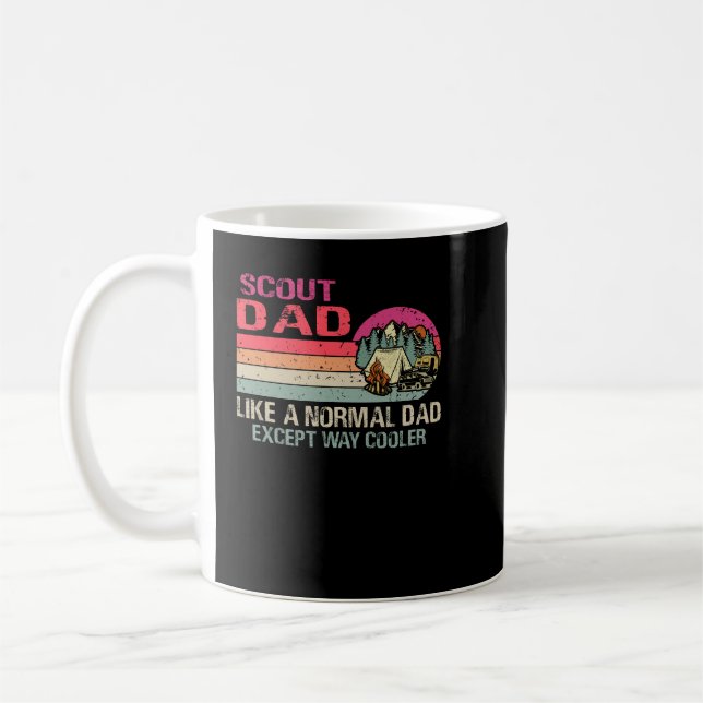 Scout Dad Like A Normal Dad Except Way Cooler Coffee Mug (Left)