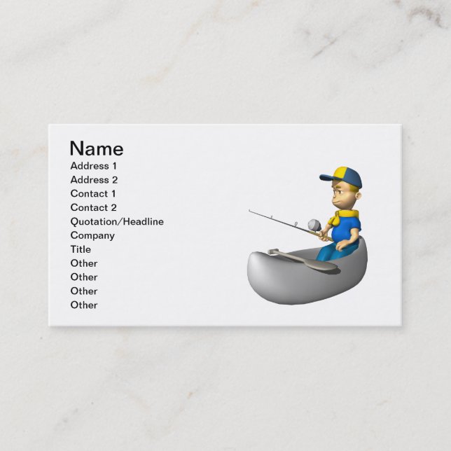 Scout Fishing Business Card (Front)