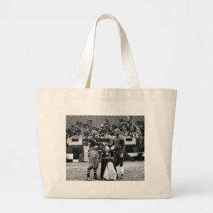 Scout Fleet vs. Fort Benning: 1924 Large Tote Bag