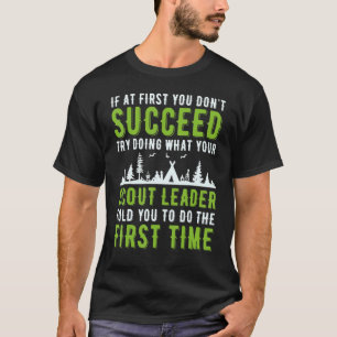 Scout Leader Camping Cub Camping Boy Hiking Scou T-Shirt