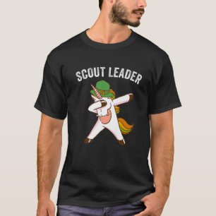 Scout Leader Dabbing Unicorn Funny Scouting Gift T-Shirt