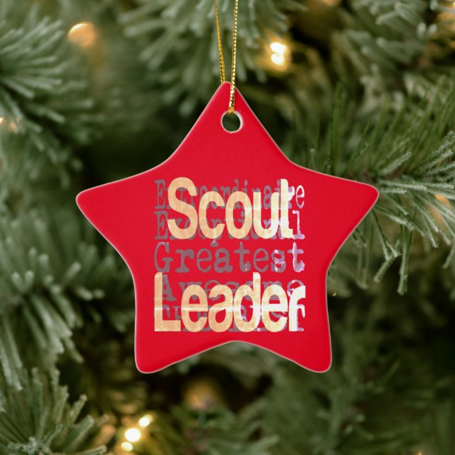 Scout Leader Extraordinaire Ceramic Tree Decoration (Tree)