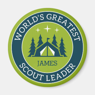 Scout Leader Personalised Magnet