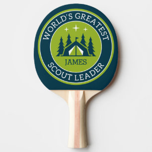 Scout Leader Personalised Ping Pong Paddle