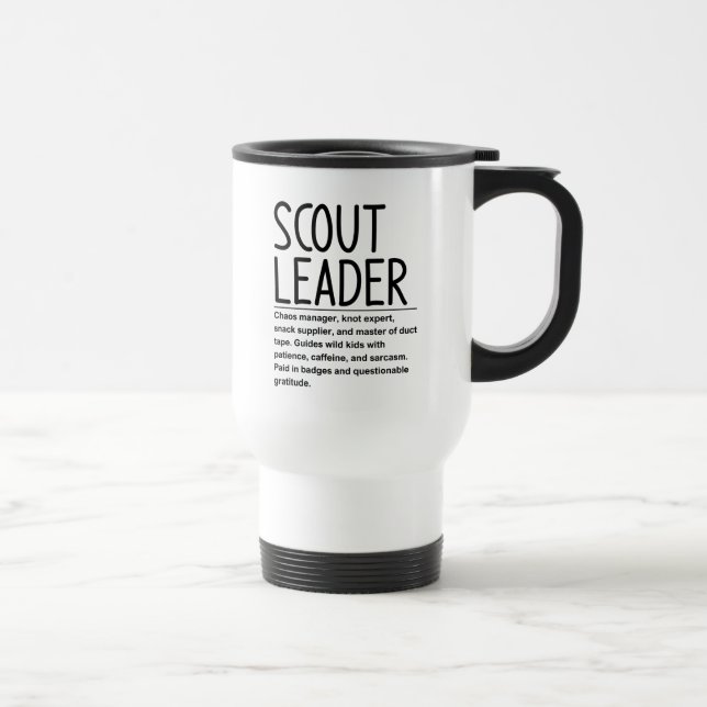 Scout Leader Travel Mug (Right)