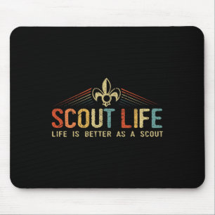 Scout Life And Life Is Better As A Scout Vintage G Mouse Mat