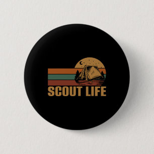 Scout Life Camping Leader Hiking Outdoor Scouting 6 Cm Round Badge