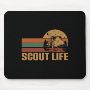 Scout Life Camping Leader Hiking Outdoor Scouting Mouse Mat
