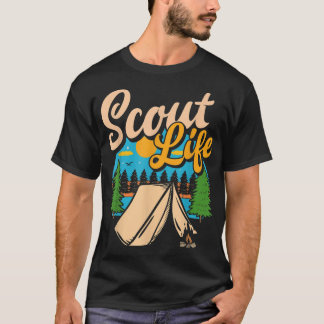 Scout Life Funny Scouting Lovers Camping Boys Girl T-Shirt
