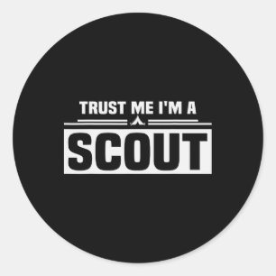 Scout Life Pun Camping Leader Hiking Outdoor Scout Classic Round Sticker