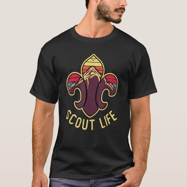 Scout Life Scout Leader Hiking Camping Camper Scou T-Shirt (Front)