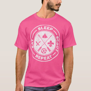 Scout Life Scouting Lovers Hiking Happy Camper Cam T-Shirt