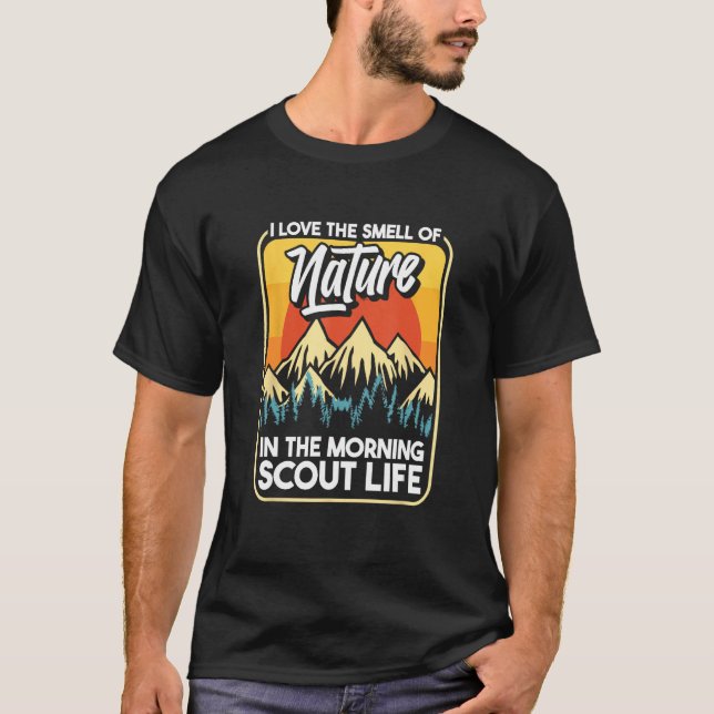 Scout Mountains Nature Uniform  Wilderness Scoutin T-Shirt (Front)