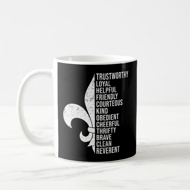Scout Oath And Law Scout Member And Coffee Mug (Left)