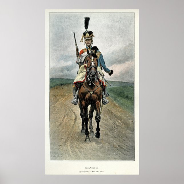 Scout of the 9th Regiment of Hussars Poster (Front)