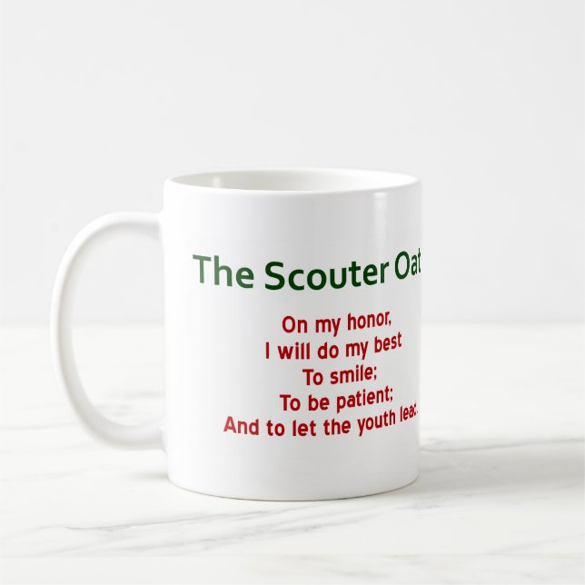 Scouter Oath Coffee Mug (Spoof on the Scout Oath) (Left)