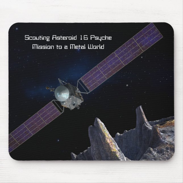 Scouting Mission to Asteroid 16 Psyche Mouse Mat (Front)